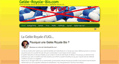 Desktop Screenshot of gelee-royale-bio.com