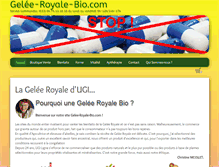 Tablet Screenshot of gelee-royale-bio.com